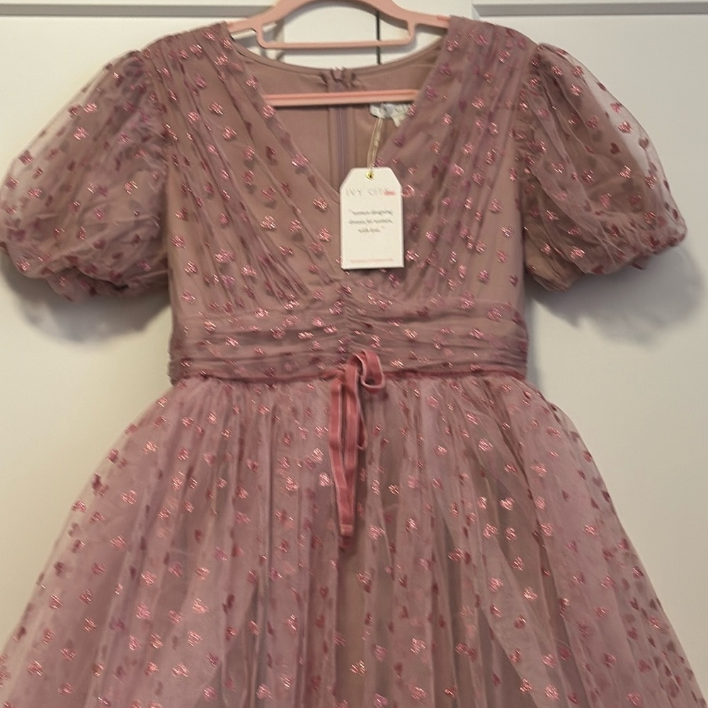 Dress in Light Pink Hearts.